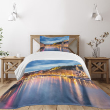 Saone River Lyon City Bedspread Set