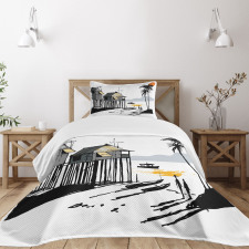 Fishing Village Malay Bedspread Set