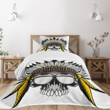 Tribe Leader Feather Head Bedspread Set