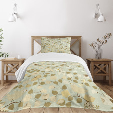 Vintage Retro Swirls Bedspread Set