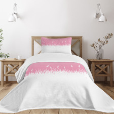 Bushes and Wheat Field Bedspread Set