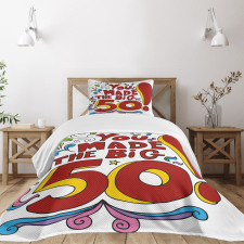 Colorful and Floral Bedspread Set