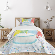 Colorful Ballons Bedspread Set