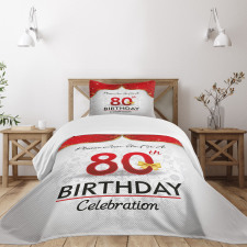 Birthday Party Invite Bedspread Set