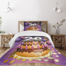 Chocolate Birthday Bedspread Set