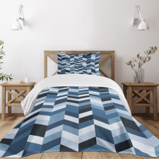Zigzag Twisty Lines Bedspread Set