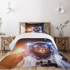 Sun Lunar Eclipse Bedspread Set