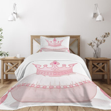 Cartoon Crown Bedspread Set