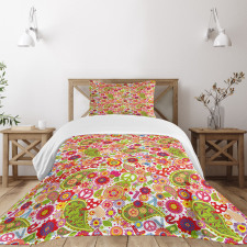 Mushrooms Poppies Bedspread Set