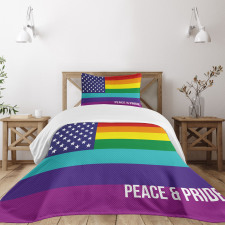 Stars Peace Pride Bedspread Set