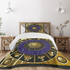 Zodiac Horoscope Art Bedspread Set