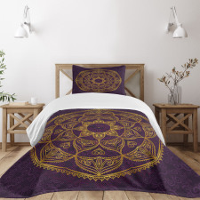 Lace Like Circular Bedspread Set