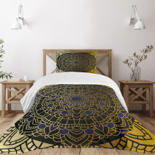 Lotus Inspired Design Bedspread Set