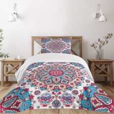 Oriental Style Floral Retro Bedspread Set