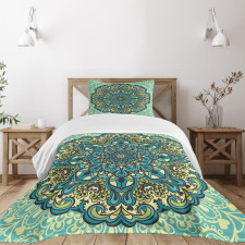 Abstract Flower Vibrant Bedspread Set