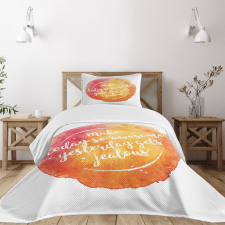 Motivational Grungy Art Bedspread Set