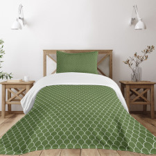 Geometric Wave Like Shape Bedspread Set