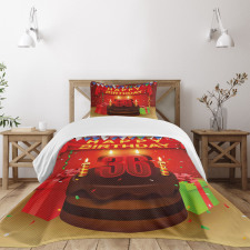 Candles and Presents Bedspread Set