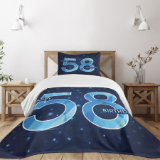 Number Night Sky Age Bedspread Set