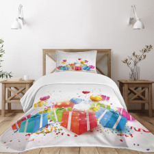 Surprise Boxes Balloon Bedspread Set