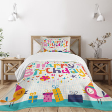 School Math Student Bedspread Set