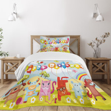 Farm Barn Animals Bedspread Set