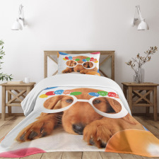 Puppy Dog Birthday Bedspread Set