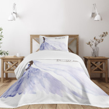 Abstract Wedding Bedspread Set