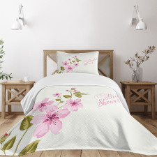 Spring Bridal Flowers Bedspread Set