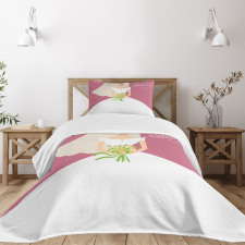 Bride in White Dress Bedspread Set