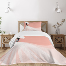 Wedding Umbrella Bedspread Set