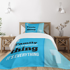 Family Writing Bedspread Set