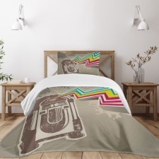 Radio Party with Zig Zag Bedspread Set