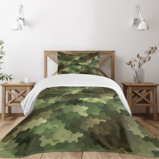 Glass Effect Abstract Bedspread Set