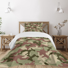 Pattern in Forest Colors Bedspread Set