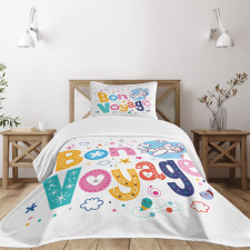 Happy Message Bedspread Set