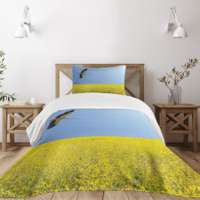Stork Flying Bedspread Set