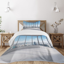 Office with Sunny Sky Bedspread Set