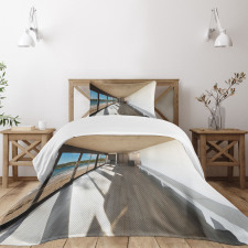 Ocean Sea Waves Sand View Bedspread Set