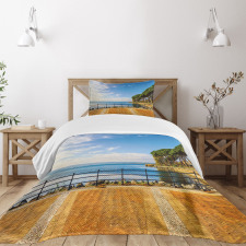 Bolsena Lake Italy View Bedspread Set