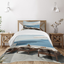 Caldera View Santorini Bedspread Set