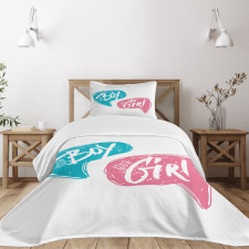 Boy and Girl Toddlers Bedspread Set