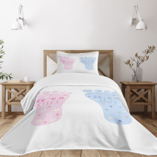 Footprints Blooms Bedspread Set