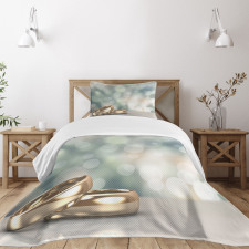 Rings Abstract Bokeh Bedspread Set