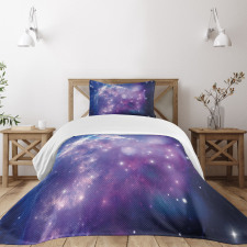 Purple Nebula Bedspread Set