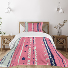 Doodle Lines Bedspread Set