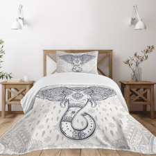 Bohem Hippie Motif Bedspread Set