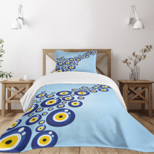 Diagonal Vivid Pattern Bedspread Set