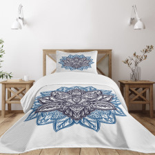 Boho Lotus Flower Bedspread Set