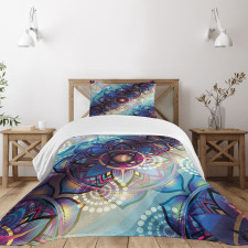 Diagonal Gradient Lotus Bedspread Set